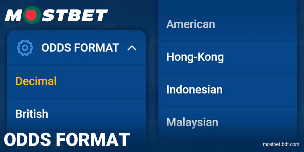 Odds Types at Mostbet BD