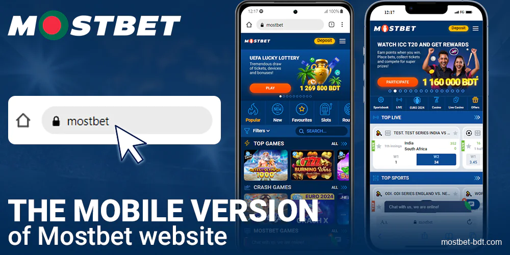 Browser version of Mostbet Bangladesh casino