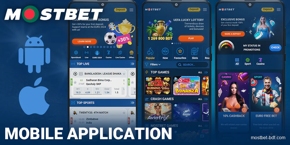 Features of Mostbet Bangladesh mobile application