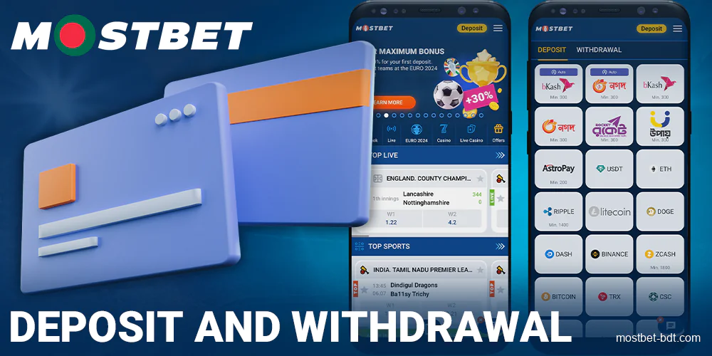 Banking at Mostbet Bangladesh app