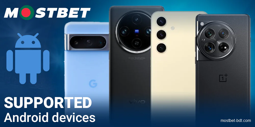 Supported Android gadgets for Mostbet BD app