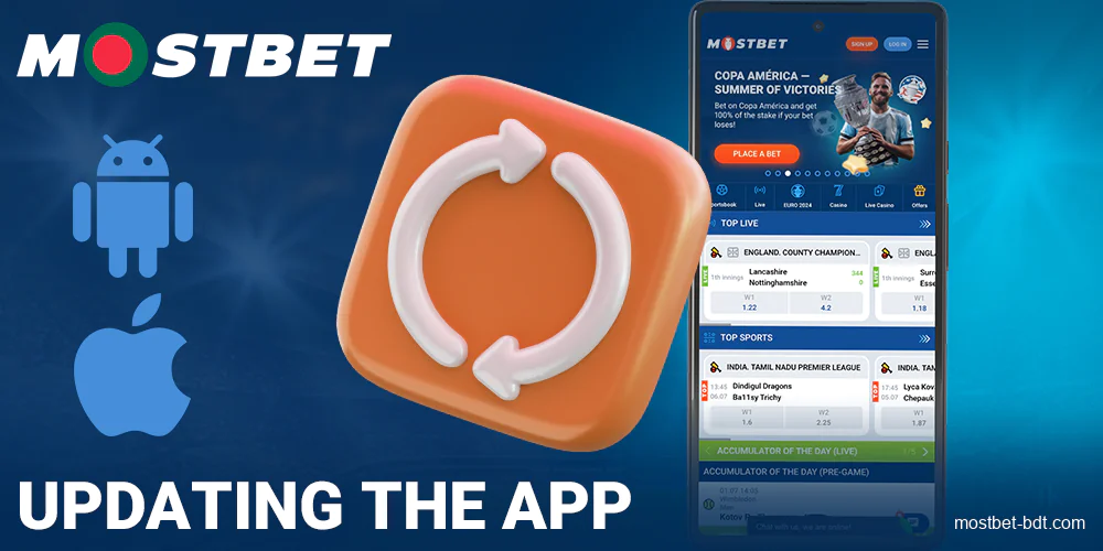 How to update Mostbet Bangladesh app