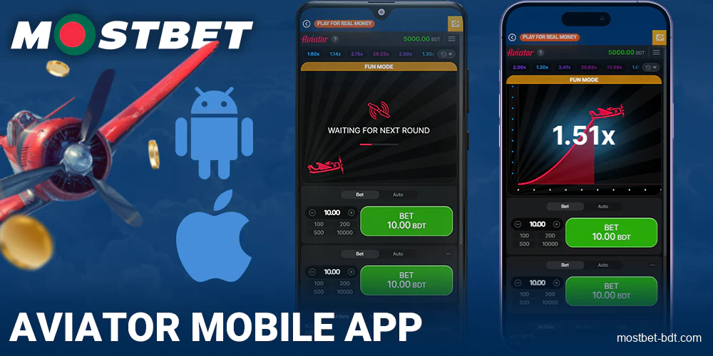 Play Mostbet BD Aviator in the mobile app