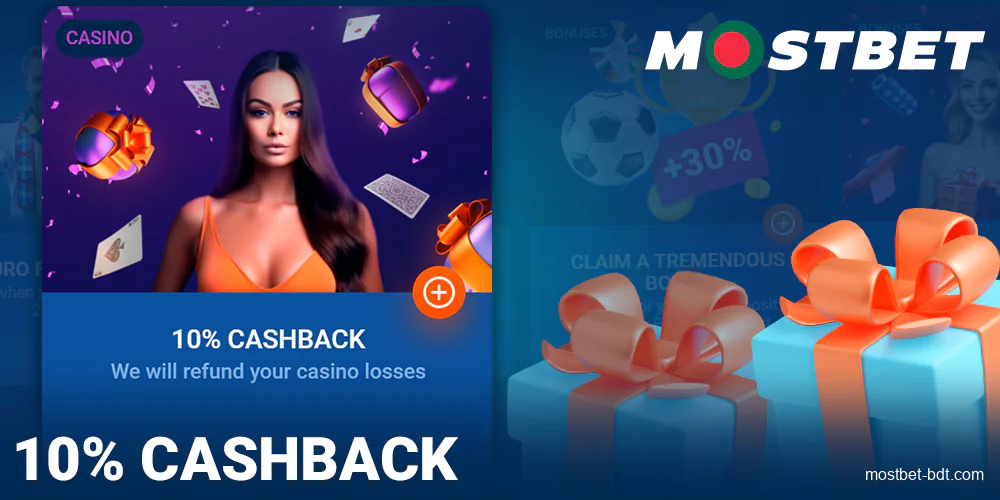 Cashback bonus for Mostbet Bangladeshi players