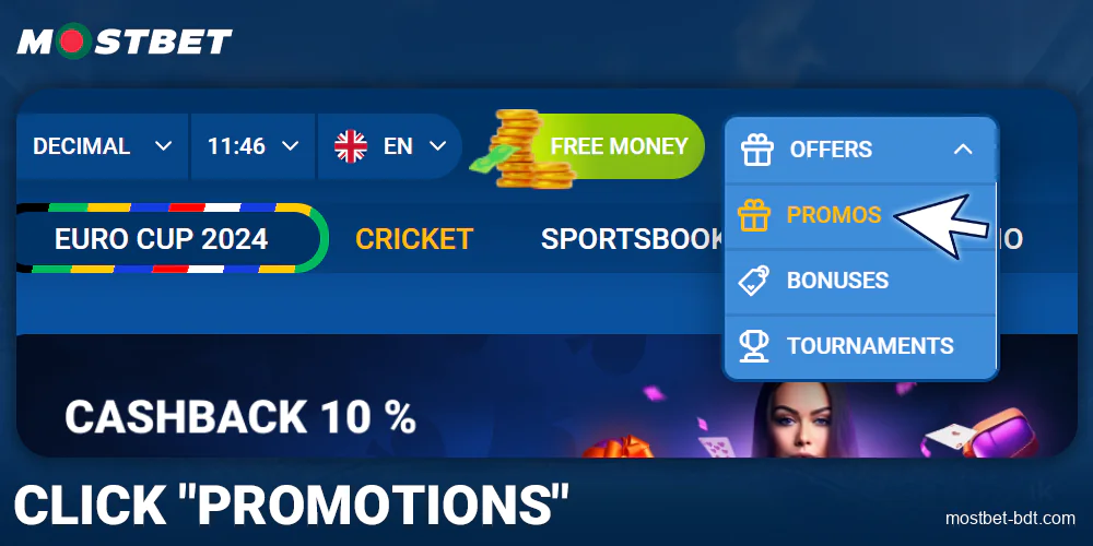 Go to Mostbet BD Bonuses