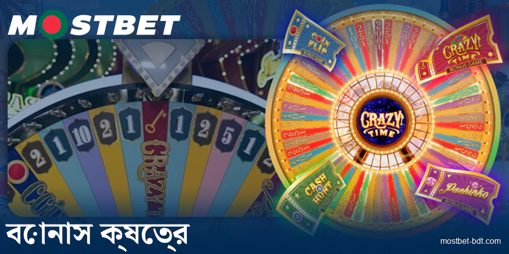 Mostbet BD-এ Crazy Time বোনাস ক্ষেত্র