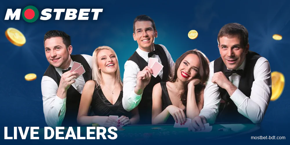 Live croupiers at Mostbet Bangladesh Casino