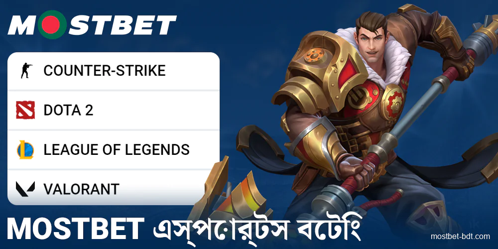 Mostbet বাংলাদেশ-এ সাইবার স্পোর্টসে বাজি ধরা