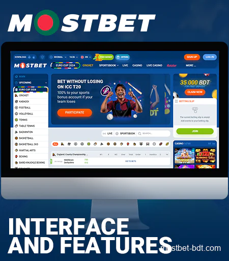 Interface Functionality at Mostbet Bangladesh