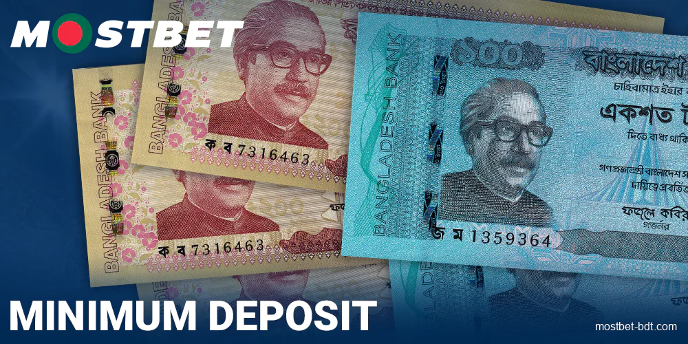 Minimum deposit amount for Mostbet Bangladeshi players